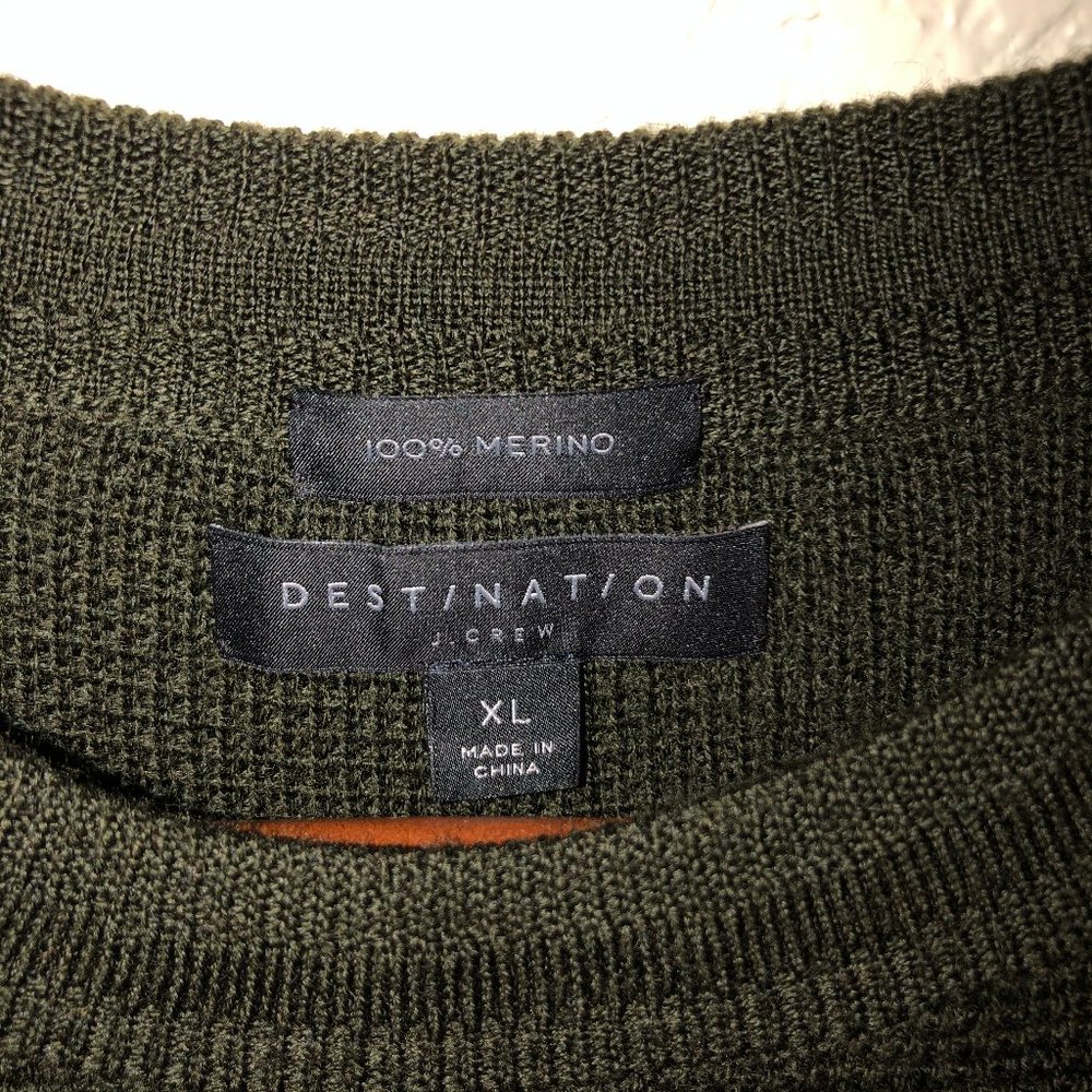 J.Crew Destination Merino Wool Waffle Knit Sweater